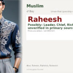 Raheesh Name Meaning and Details
