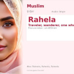 Rahela Name Meaning and Details