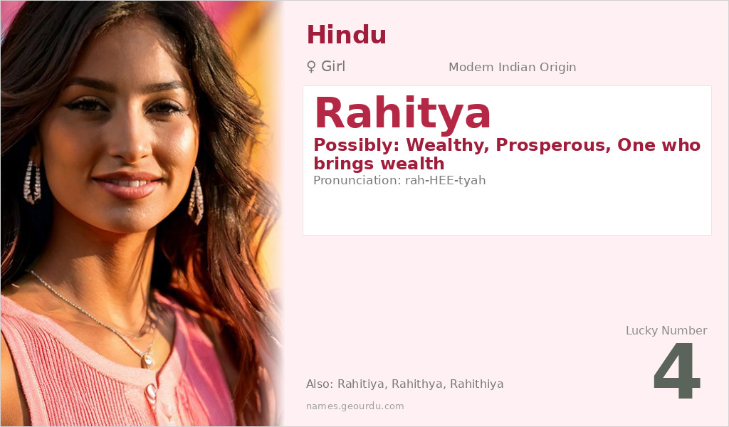 Rahitya Name Meaning and Details