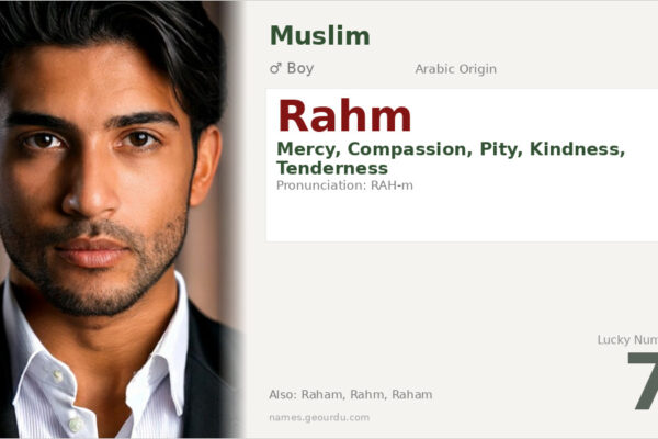 Rahm Name Meaning — Arabic Origin, Mercy & Compassion (2025)