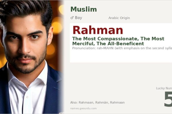 Rahman Name Meaning — Arabic Origin, Islamic Significance & Details (2025)