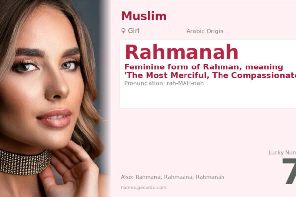 Rahmanah Name Meaning — Arabic Origin, Girl’s Name & Islamic Significance (2025)