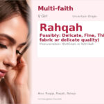 Rahqah Name Meaning and Details