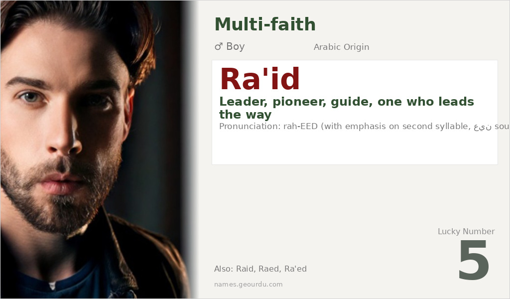 Ra'id Name Meaning and Details