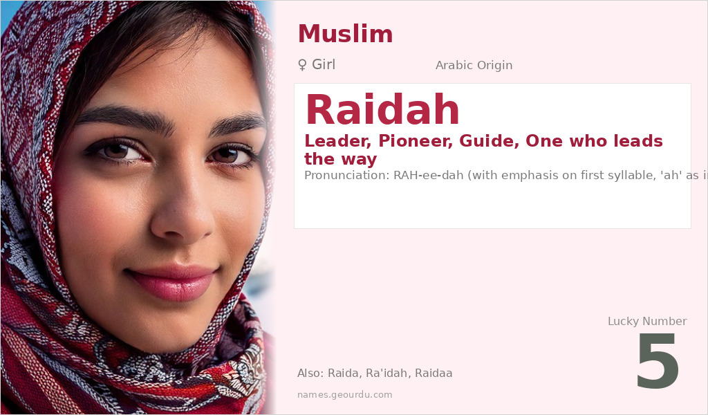Raidah Name Meaning and Details