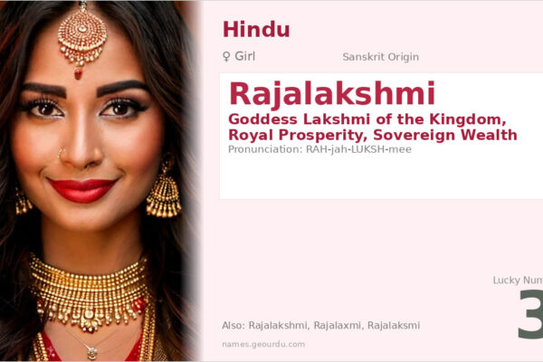 Rajalakshmi Meaning — Sanskrit Origin, Girl Name & Details (2025)