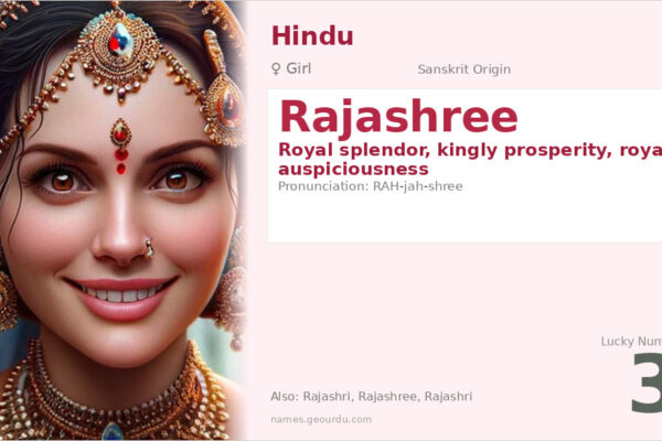 Rajashree Meaning — Sanskrit Origin, Girl Name & Details (2025)