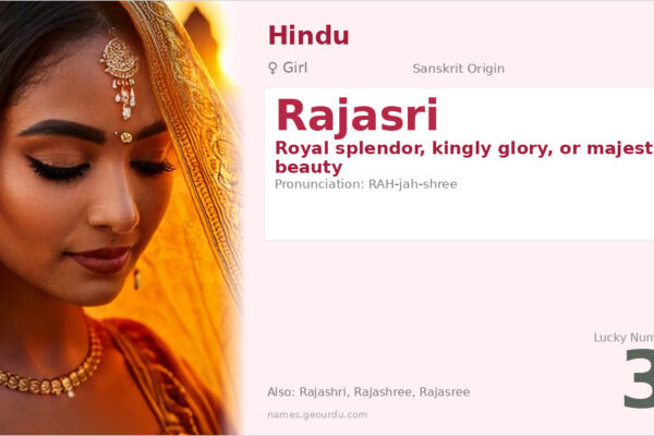 Rajasri Name Meaning — Sanskrit Origin, Girl Name & Details (2025)