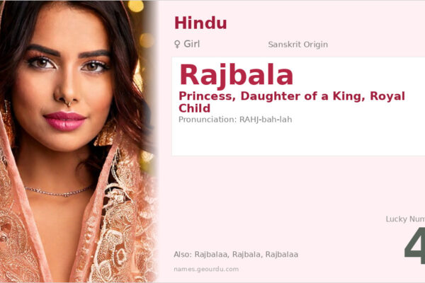 Rajbala Meaning — Sanskrit Origin, Princess Name & Details (2025)