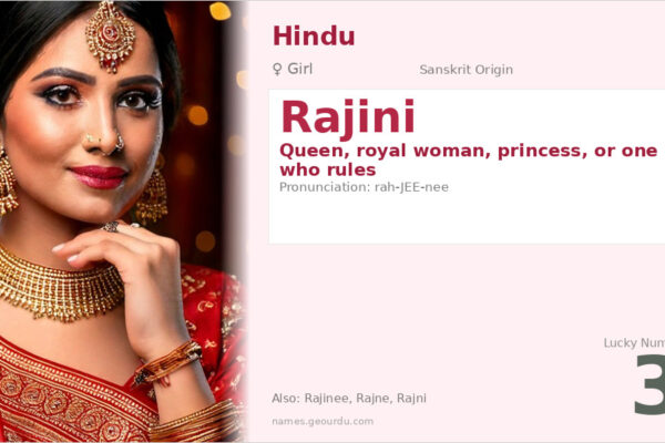 Rajini Name Meaning — Sanskrit Origin, Girl Name & Royal Significance (2025)