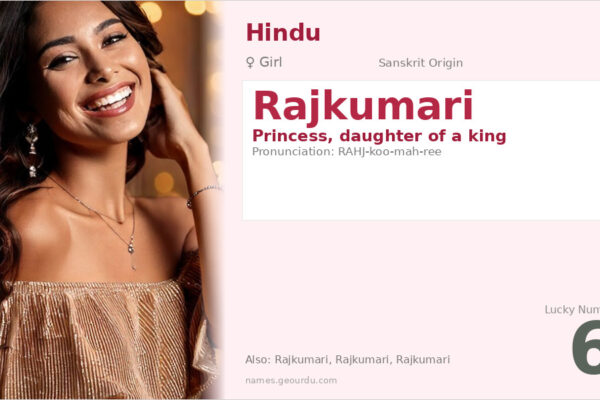 Rajkumari Name Meaning — Sanskrit Origin, Princess & Details (2025)
