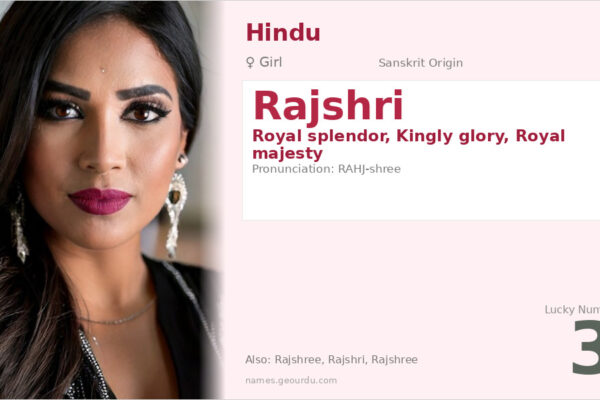 Rajshri Name Meaning — Sanskrit Origin, Girl Name & Details (2025)