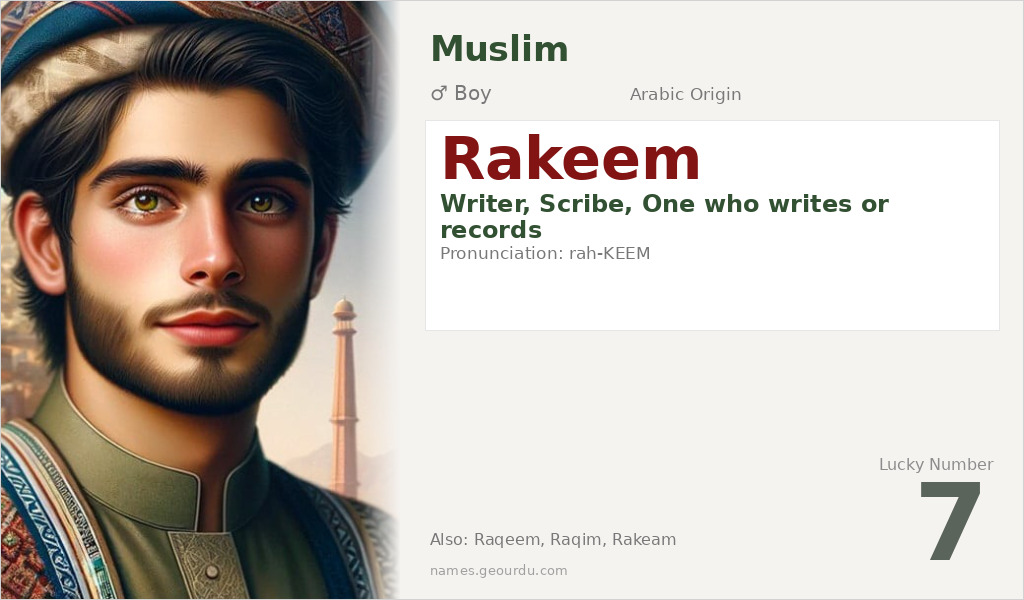 Rakeem Name Meaning and Details
