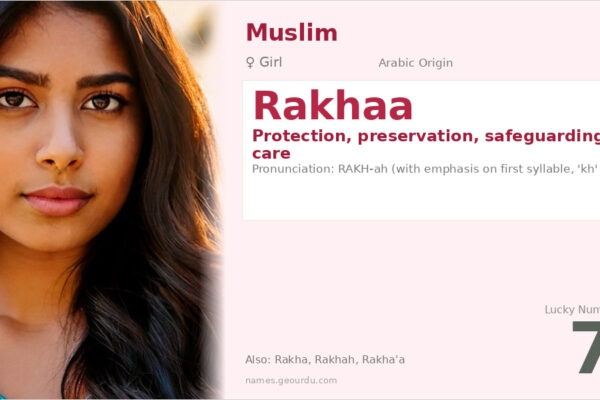 Rakhaa Name Meaning — Arabic Origin, Girl Name & Details (2025)