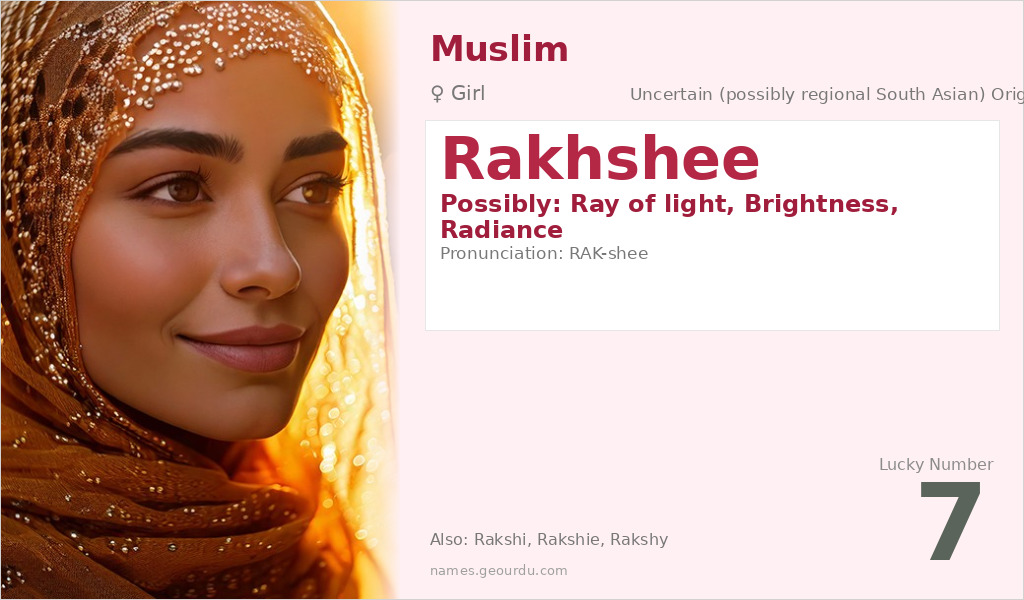 Rakhshee Name Meaning and Details