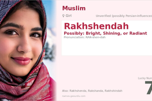 Rakhshendah Name Meaning — Origin, Gender & Details (2025)