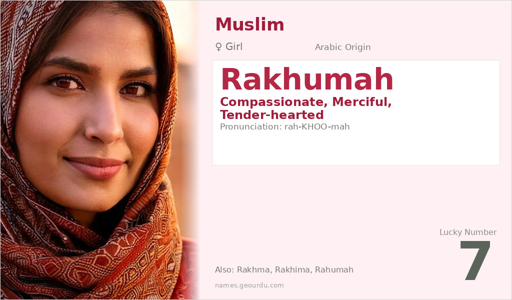 Rakhumah Name Meaning and Details
