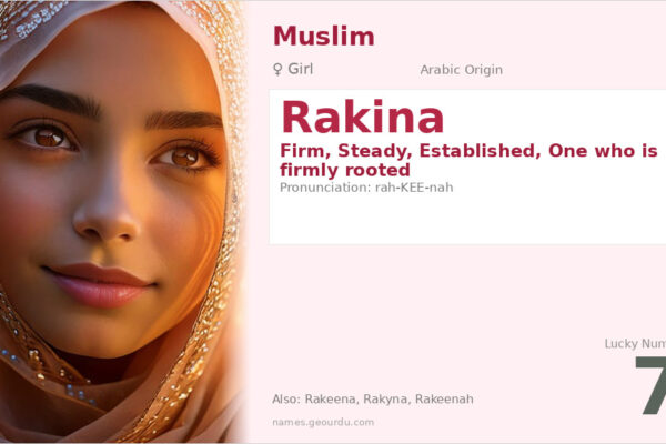 Rakina Name Meaning — Arabic Origin, Girl Name & Details (2025)