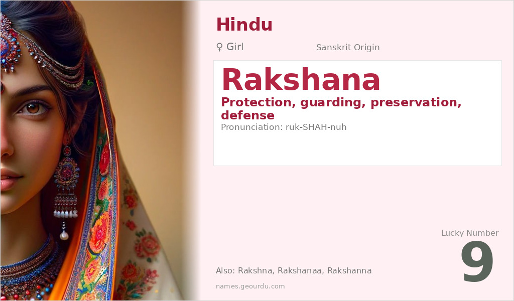 Rakshana Name Meaning and Details