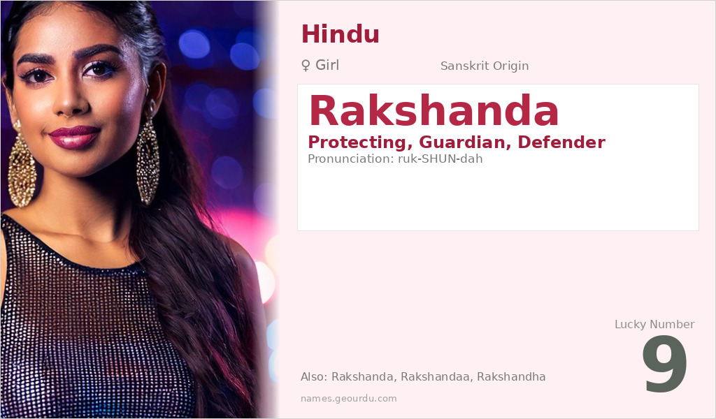 Rakshanda Name Meaning and Details