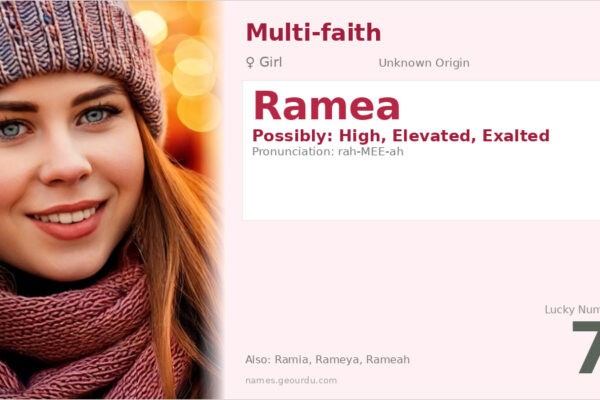 Ramea Name Meaning — Origin, Gender & Details (2025)
