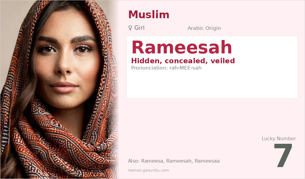 Rameesah Name Meaning and Details