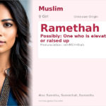 Ramethah Name Meaning and Details