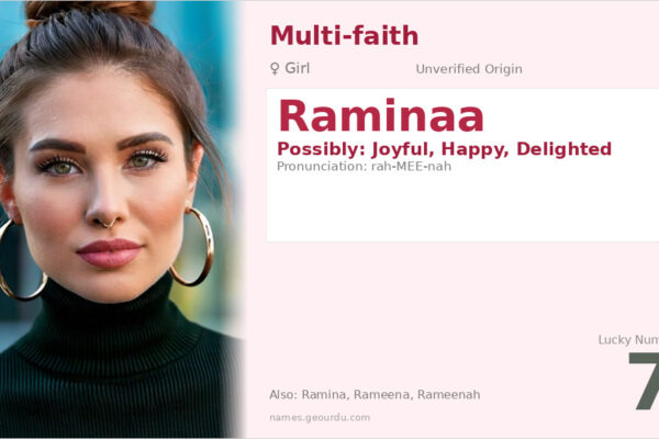 Raminaa Name Meaning — Origin, Gender & Details (2025)