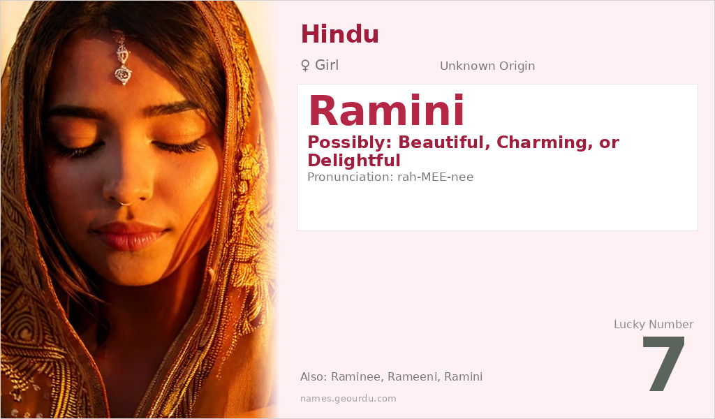 Ramini Name Meaning and Details