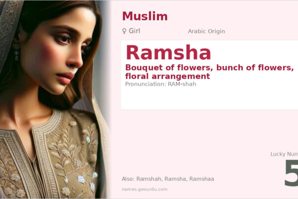 Ramsha Name Meaning — Arabic Origin, Girl Name & Details (2025)