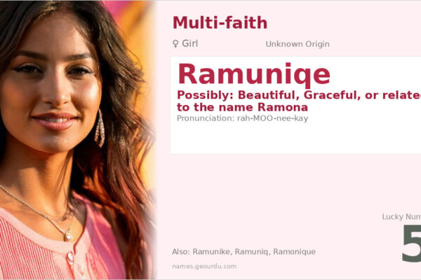Ramuniqe Name Meaning — Origin, Gender & Details (2025)
