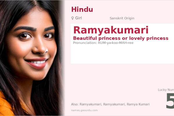 Ramyakumari Name Meaning — Sanskrit Origin, Girl Hindu Name (2025)