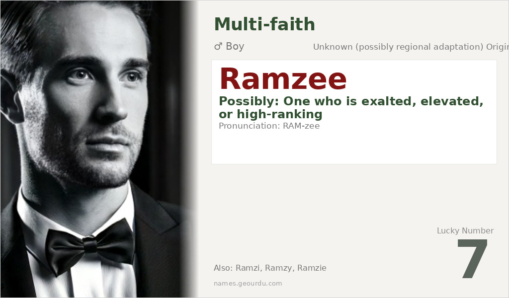 Ramzee Name Meaning and Details