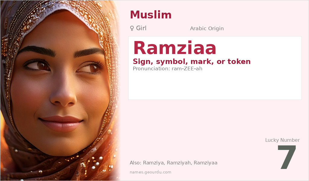 Ramziaa Name Meaning and Details