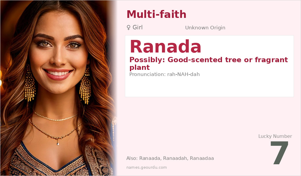 Ranada Name Meaning and Details