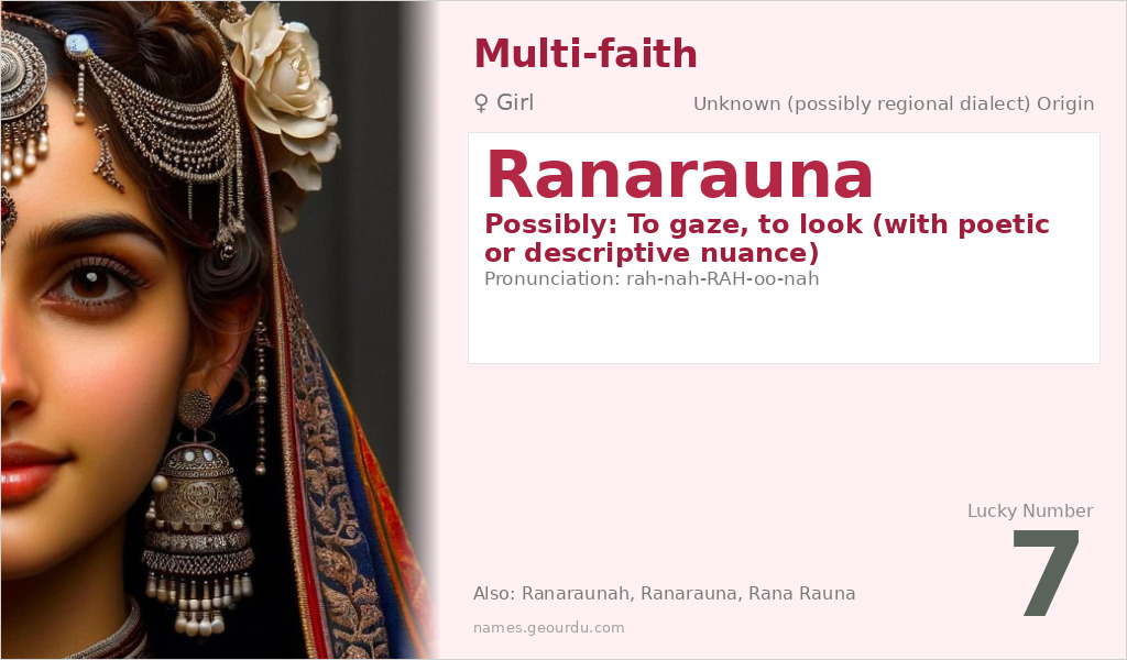 Ranarauna Name Meaning and Details