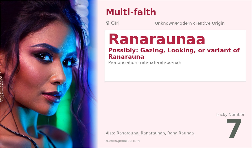 Ranaraunaa Name Meaning and Details