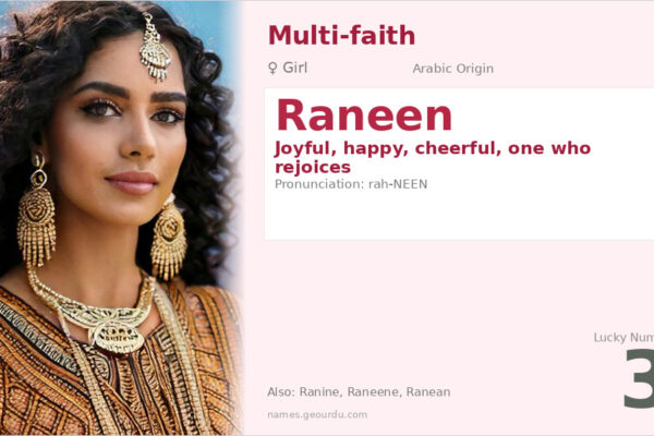 Raneen Name Meaning — Arabic Origin, Girl Name & Details (2025)