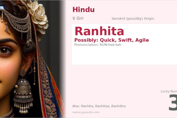 Ranhita Name Meaning — Origin, Gender & Details (2025)