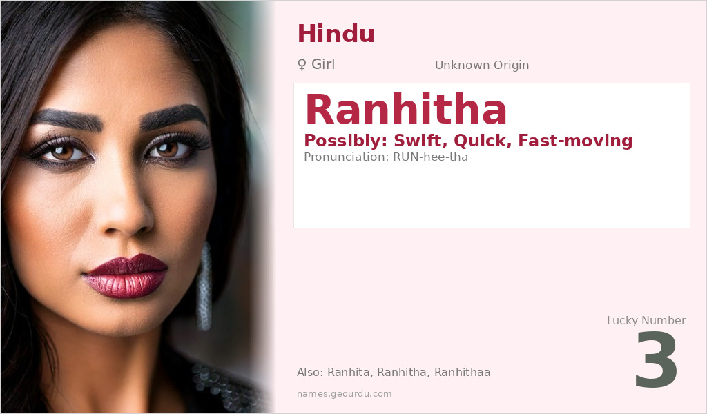 Ranhitha Name Meaning and Details
