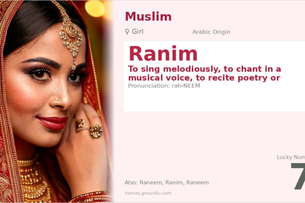 Ranim Name Meaning — Arabic Origin, Girl Name & Details (2025)