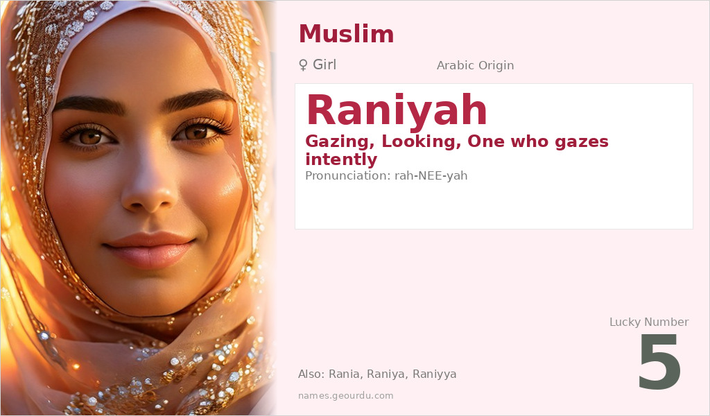 Raniyah Name Meaning and Details