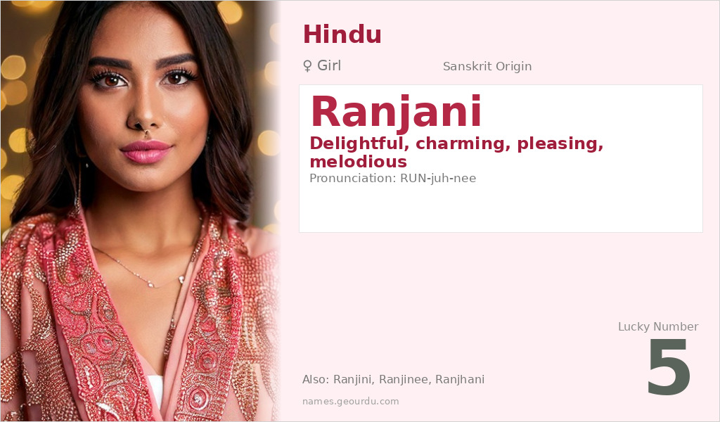Ranjani Name Meaning and Details