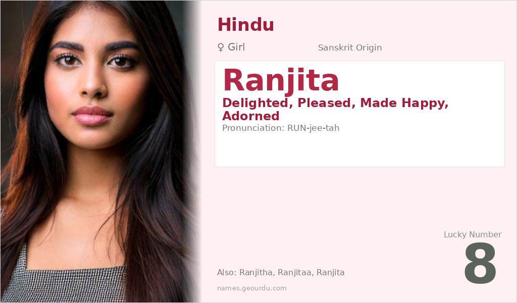 Ranjita Name Meaning and Details