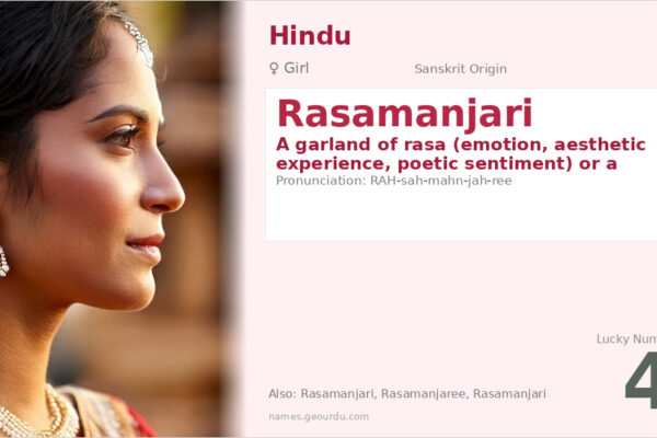 Rasamanjari Meaning — Sanskrit Origin, Girl Name & Details (2025)