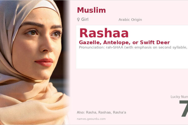 Rashaa Name Meaning — Arabic Origin, Girl Name & Details (2025)