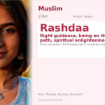 Rashdaa Name Meaning and Details