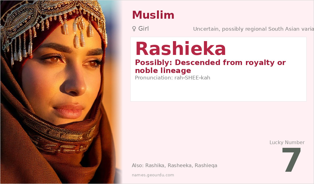 Rashieka Name Meaning and Details