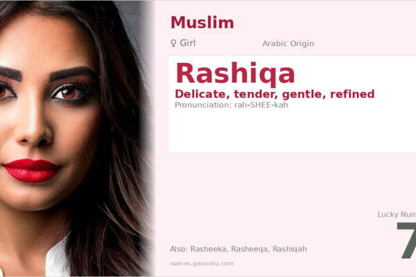 Rashiqa Name Meaning — Arabic Origin, Girl Name & Details (2025)