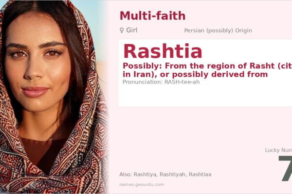 Rashtia Name Meaning — Origin, Gender & Details (2025)
